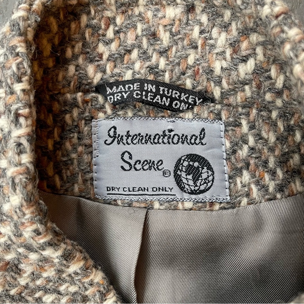 Vintage pure wool tweed jacket - Picture 3 of 7